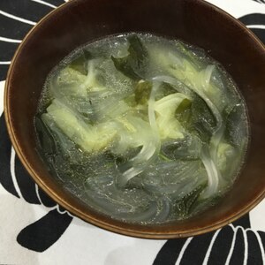 豚肉と白菜のはるさめスープ